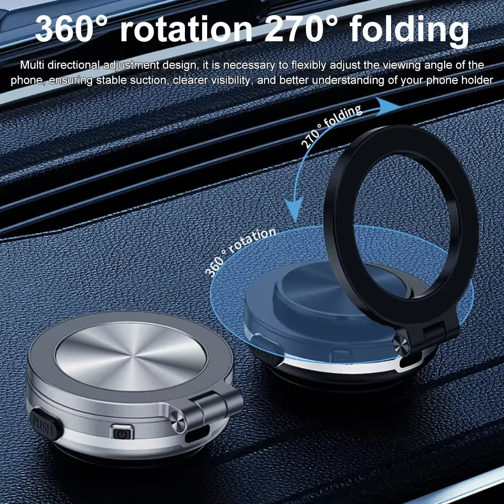 Universal Magnetic Folding Phone Holder with Suction Cup