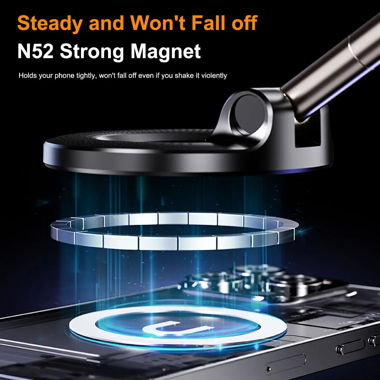 Universal Foldable Magnetic Car Phone Holder