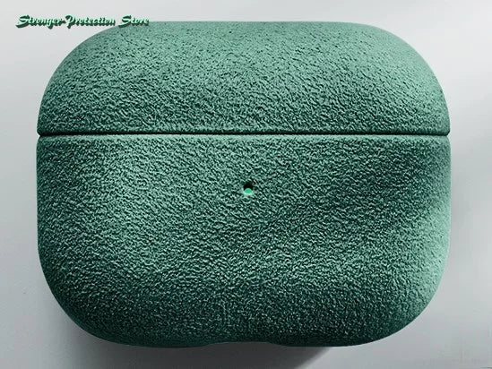 Italian Suede Leather Case for AirPods Pro 3/4 with Wireless Charging