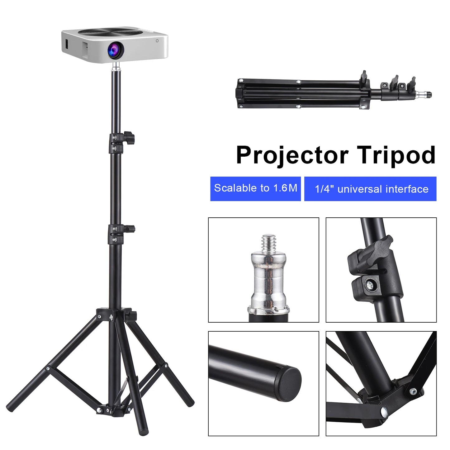 Multi-functional Mobile Phone & Camera Tripod with Ring Light Option