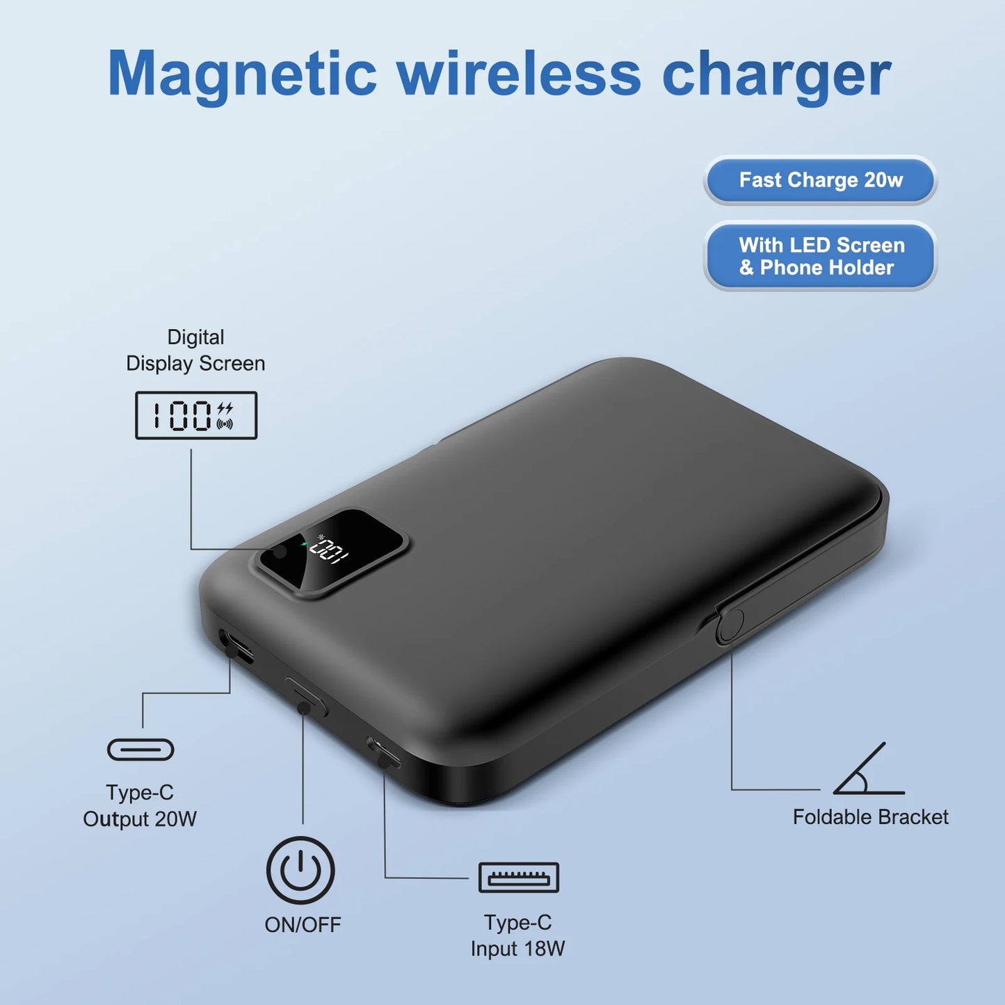 Batterie externe sans fil MagSafe
