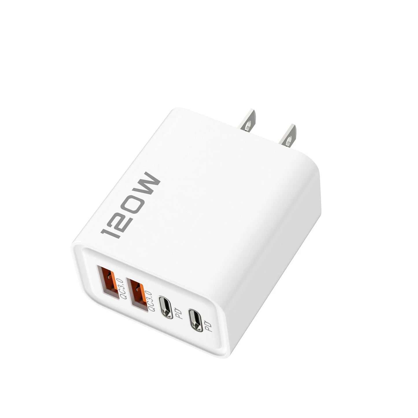 : 120W 4-Port Fast USB Wall Charger