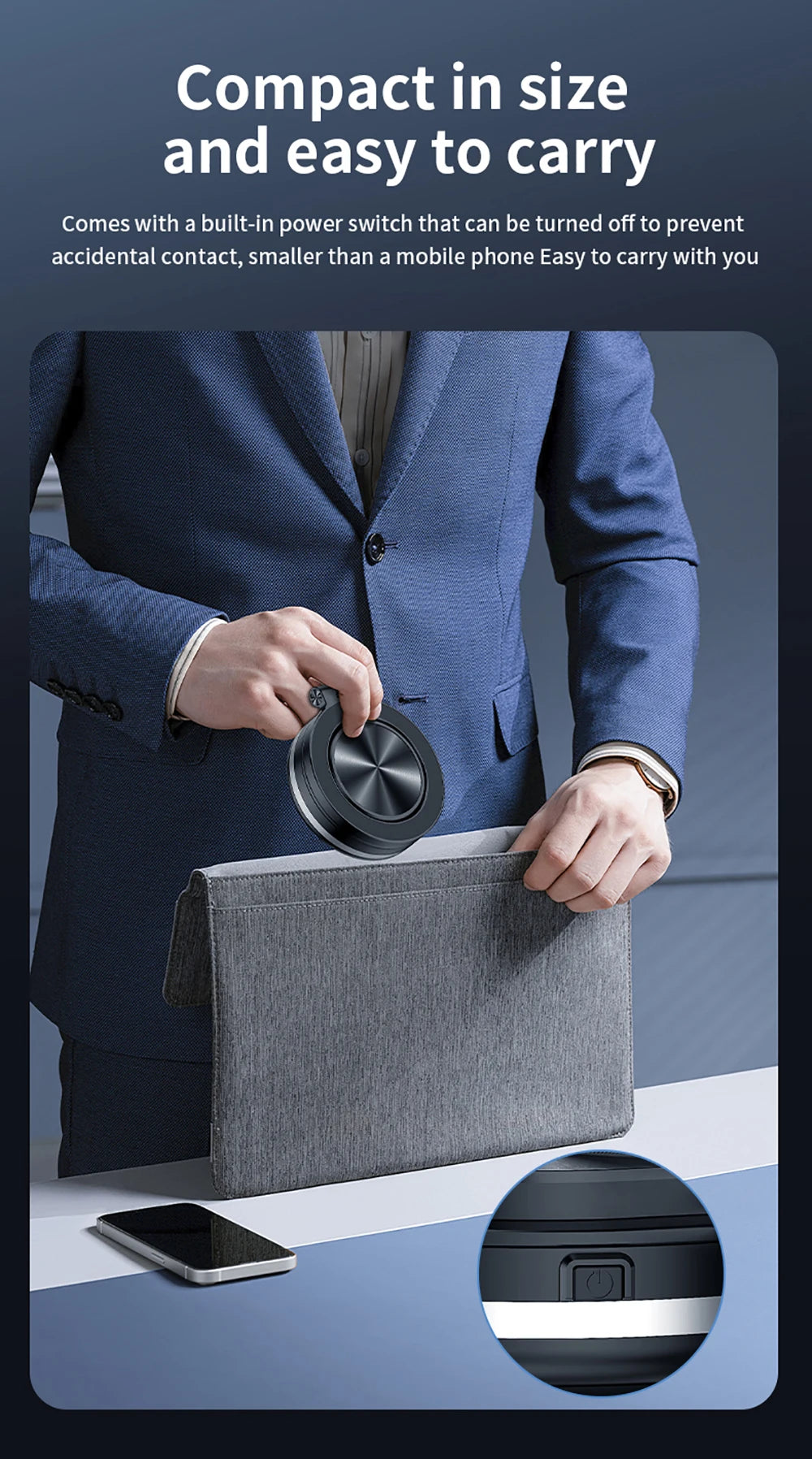 Universal Magnetic Folding Phone Holder with Suction Cup