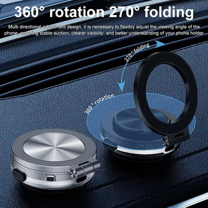 Universal Magnetic Folding Phone Holder with Suction Cup