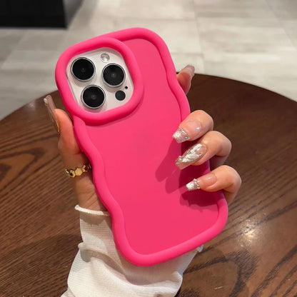 Wavy Pattern Soft Silicone Phone Case