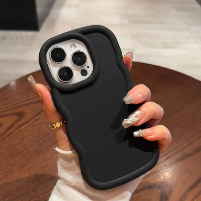 Wavy Pattern Soft Silicone Phone Case