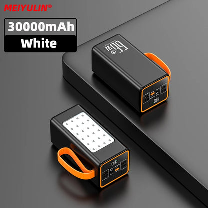 Batterie externe de secours grande capacité 50 000 mAh, 30 000 mAh, portable, USB-C 22,5 W, charge rapide, pour iPhone, Xiaomi, Samsung