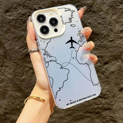 WanderGlow™ Airplane Map TPU Case