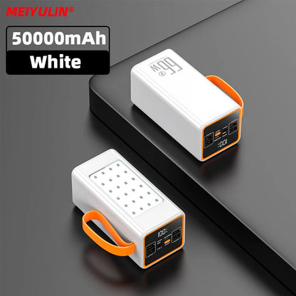 Batterie externe de secours grande capacité 50 000 mAh, 30 000 mAh, portable, USB-C 22,5 W, charge rapide, pour iPhone, Xiaomi, Samsung