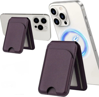 Magnetic Wallet Phone Stand with MagSafe for iPhone 12/14/15/16
