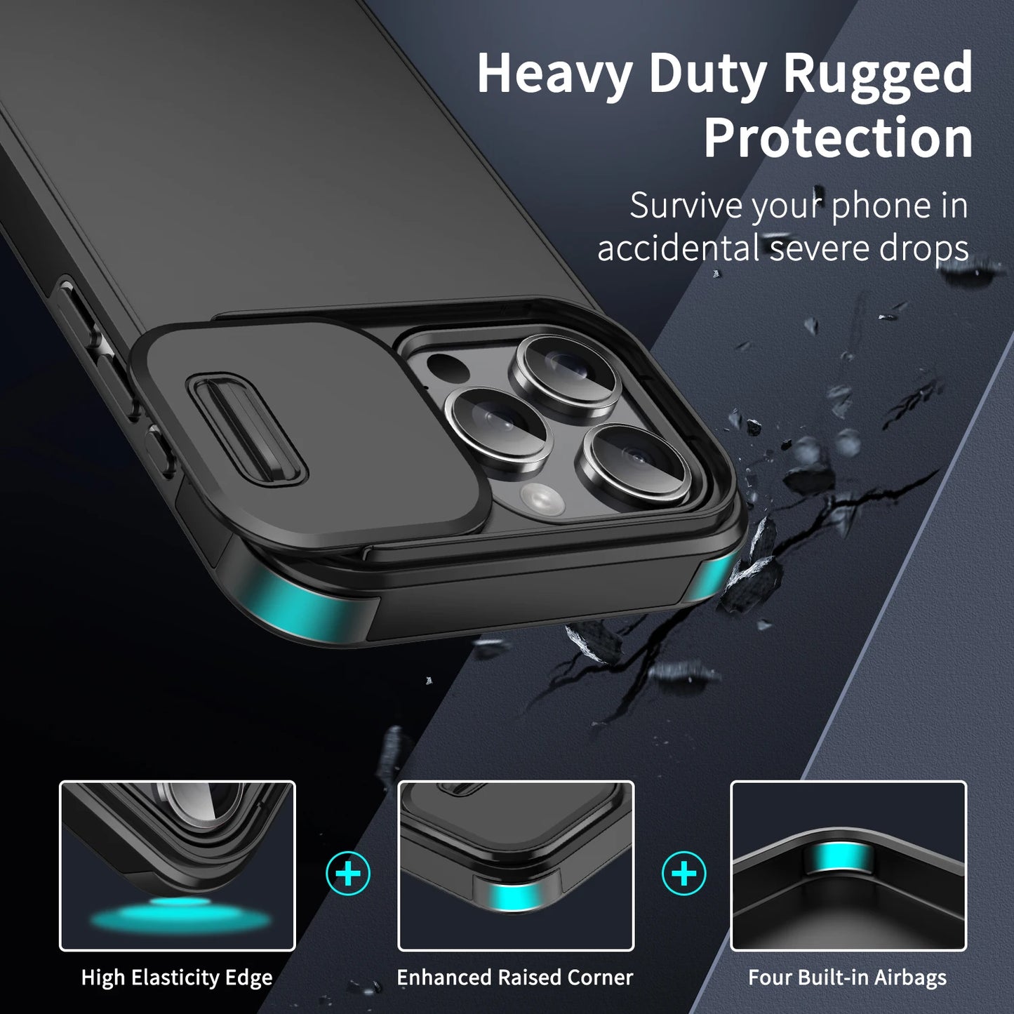 Shockproof Slide Camera Protection Case