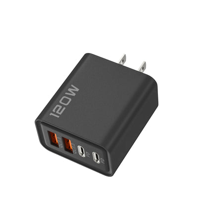 : 120W 4-Port Fast USB Wall Charger