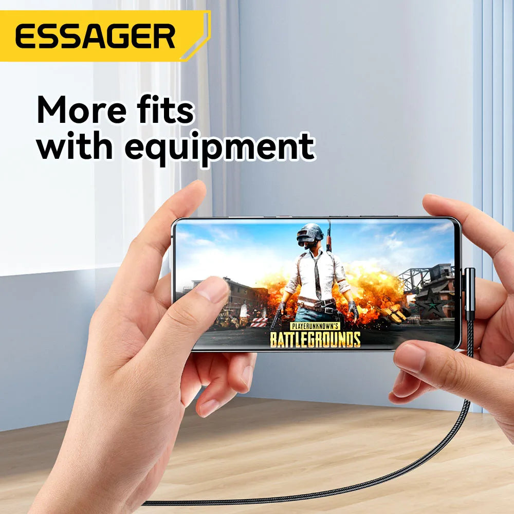 100W USB-C to USB-C 90° Fast Charge Cable with Display
