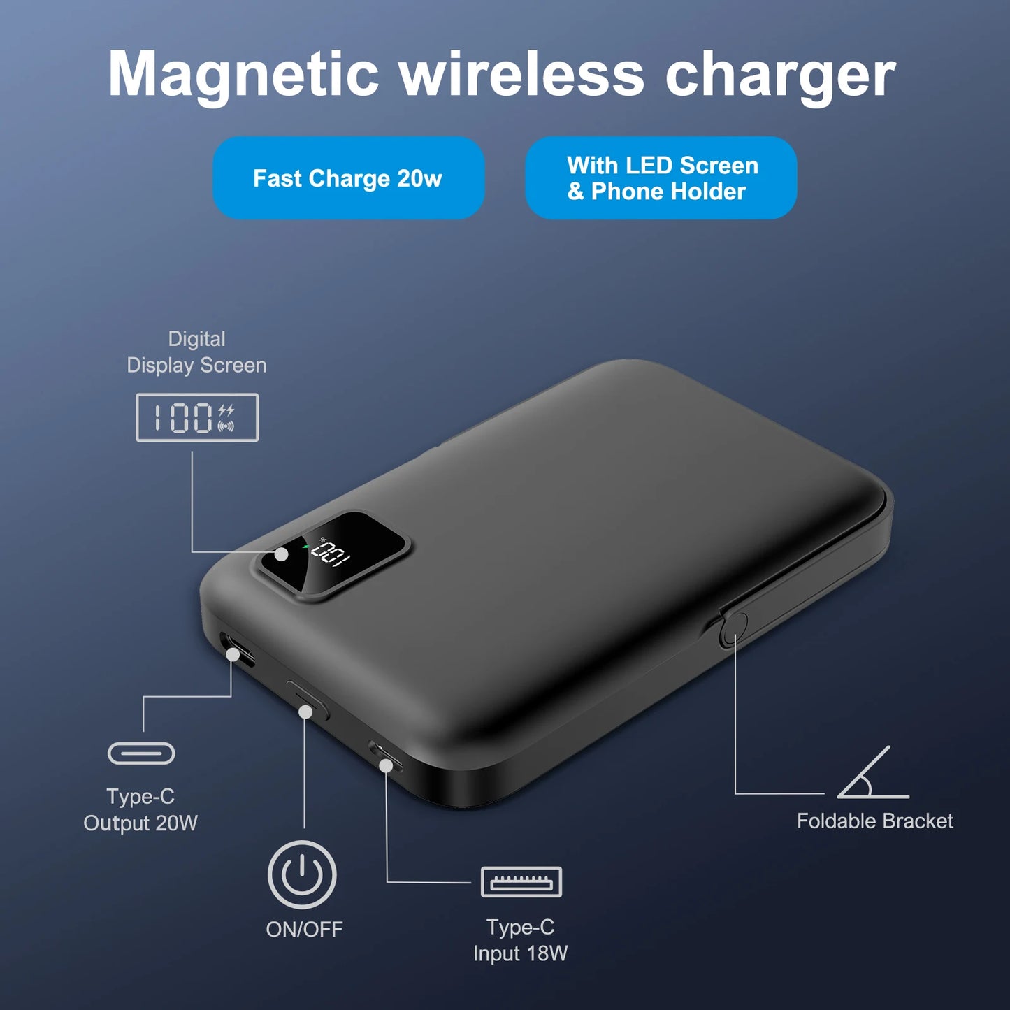 Batterie externe sans fil MagSafe