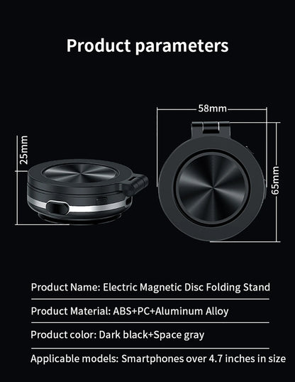 Universal Magnetic Folding Phone Holder with Suction Cup