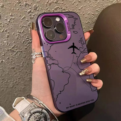 WanderGlow™ Airplane Map TPU Case