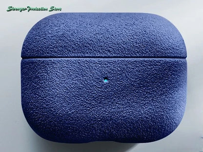 Italian Suede Leather Case for AirPods Pro 3/4 with Wireless Charging