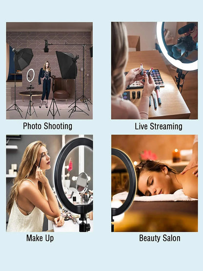 26cm LED Ring Light with Tripod Stand