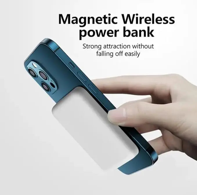 Batterie externe magnétique sans fil 20 W 10 000 mAh – Mini batterie à charge rapide PD pour iPhone 12 à 16