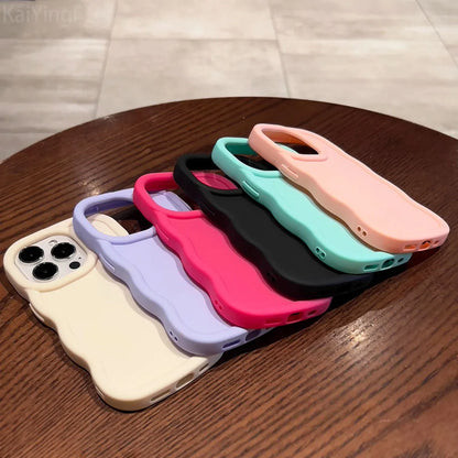 Wavy Pattern Soft Silicone Phone Case