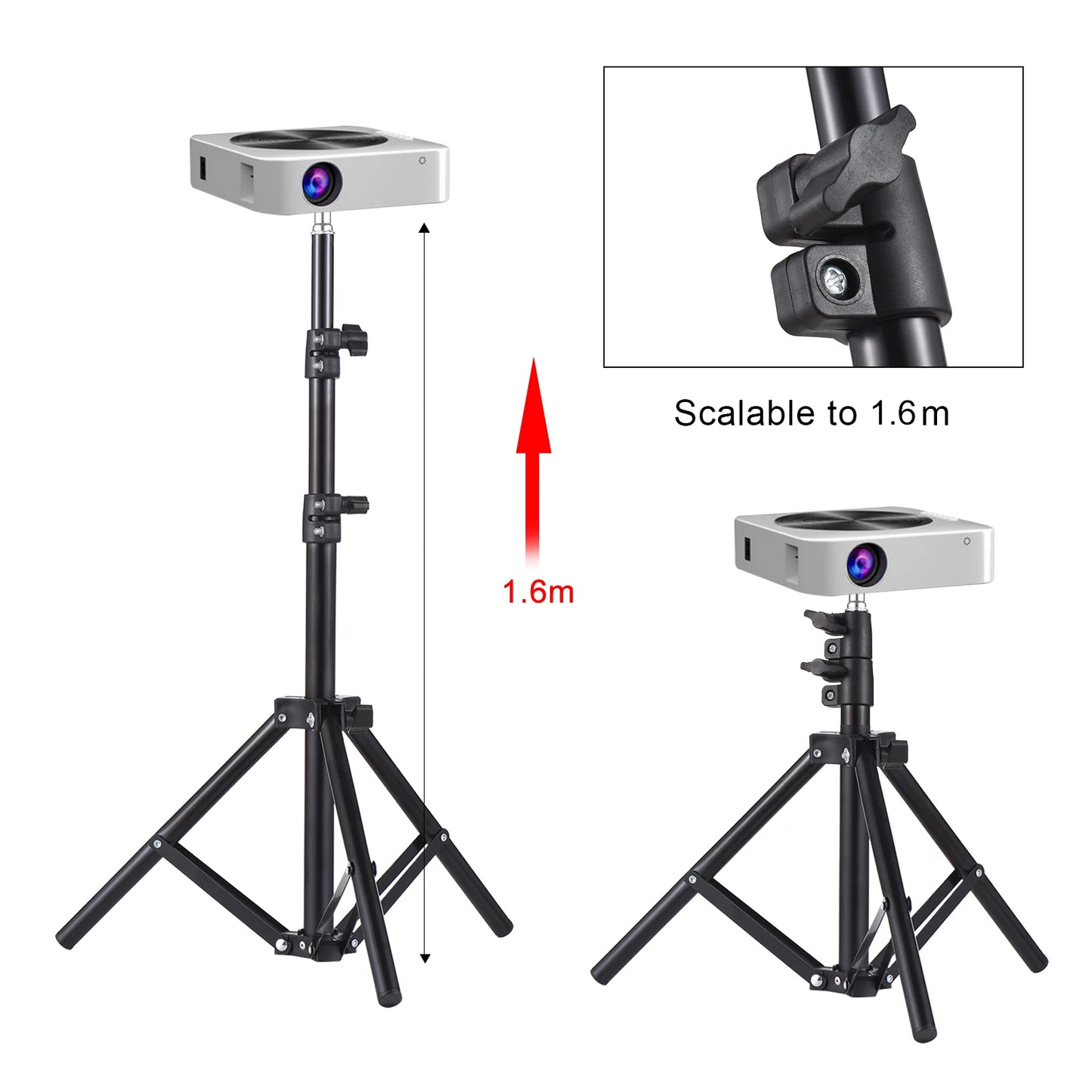 Multi-functional Mobile Phone & Camera Tripod with Ring Light Option