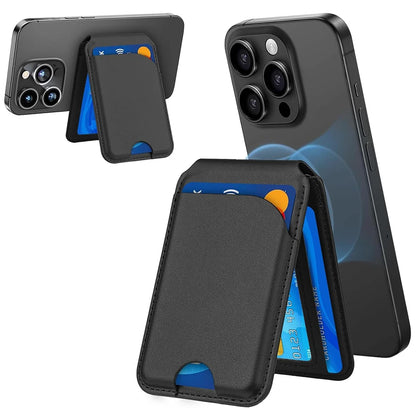 Magnetic Wallet Phone Stand with MagSafe for iPhone 12/14/15/16