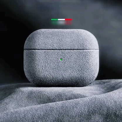 Italian Suede Leather Case for AirPods Pro 3/4 with Wireless Charging