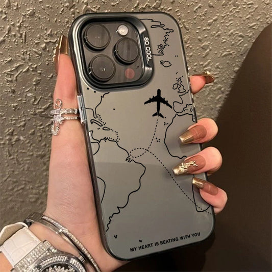 WanderGlow™ Airplane Map TPU Case
