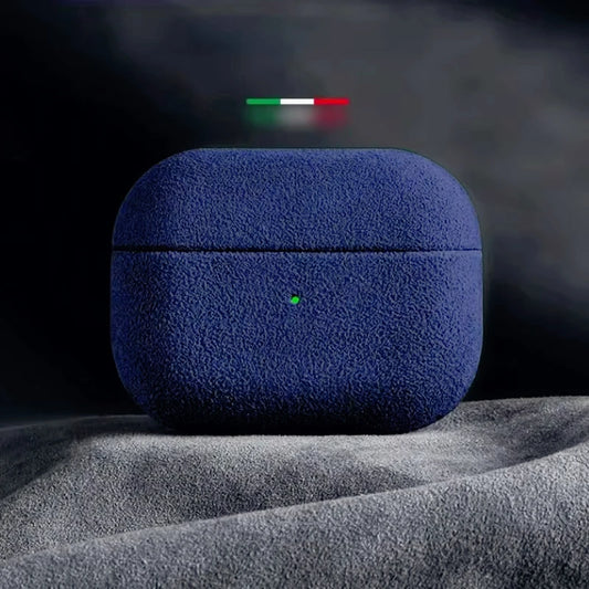 Italian Suede Leather Case for AirPods Pro 3/4 with Wireless Charging