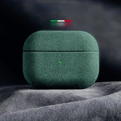 Italian Suede Leather Case for AirPods Pro 3/4 with Wireless Charging