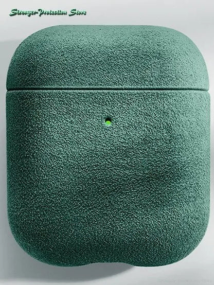 Italian Suede Leather Case for AirPods Pro 3/4 with Wireless Charging