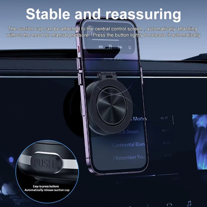 Universal Magnetic Folding Phone Holder with Suction Cup