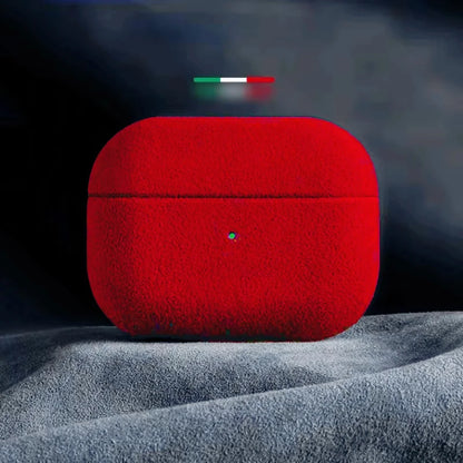 Italian Suede Leather Case for AirPods Pro 3/4 with Wireless Charging