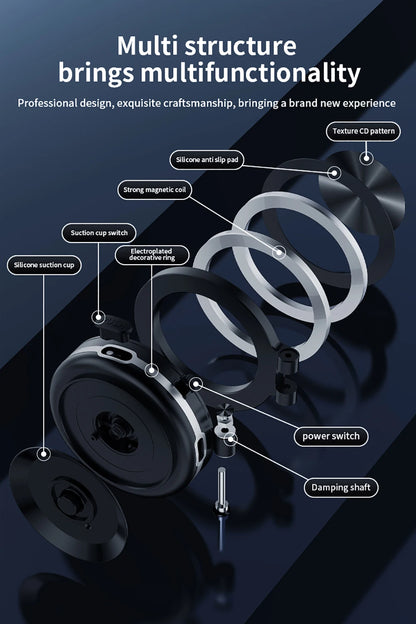 Universal Magnetic Folding Phone Holder with Suction Cup