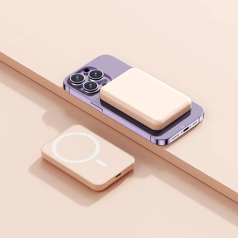 Batterie externe magnétique sans fil 20 W 10 000 mAh – Mini batterie à charge rapide PD pour iPhone 12 à 16