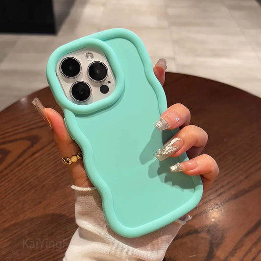 Wavy Pattern Soft Silicone Phone Case