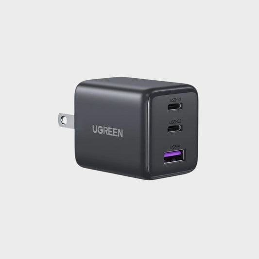 Chargeur rapide GaN 30 W | Adaptateur mural 3 ports