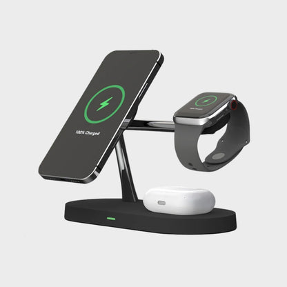 3-in-1 Fast Wireless Charging Station for iPhone, Watch & AirPods